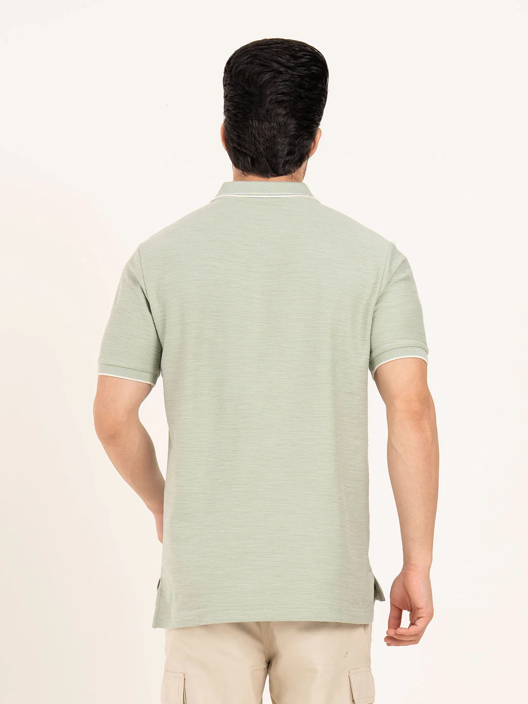Menâ€™s Structured Cotton Polo T-Shirt - Image 5