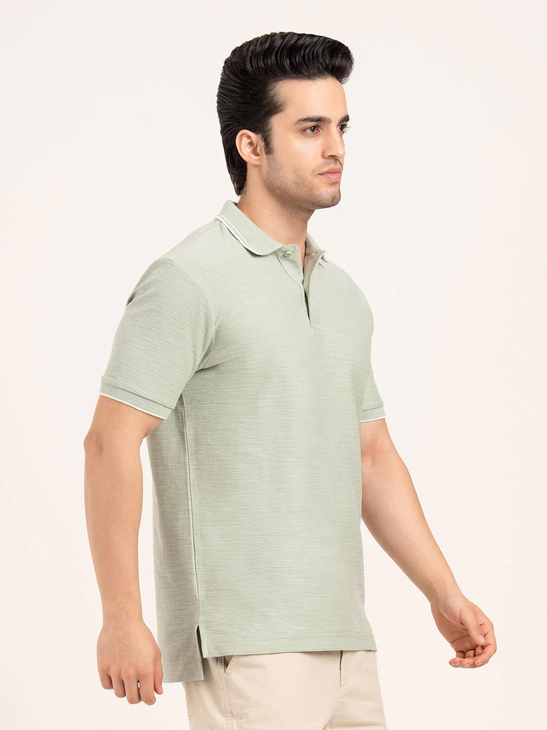 Menâ€™s Structured Cotton Polo T-Shirt - Image 8