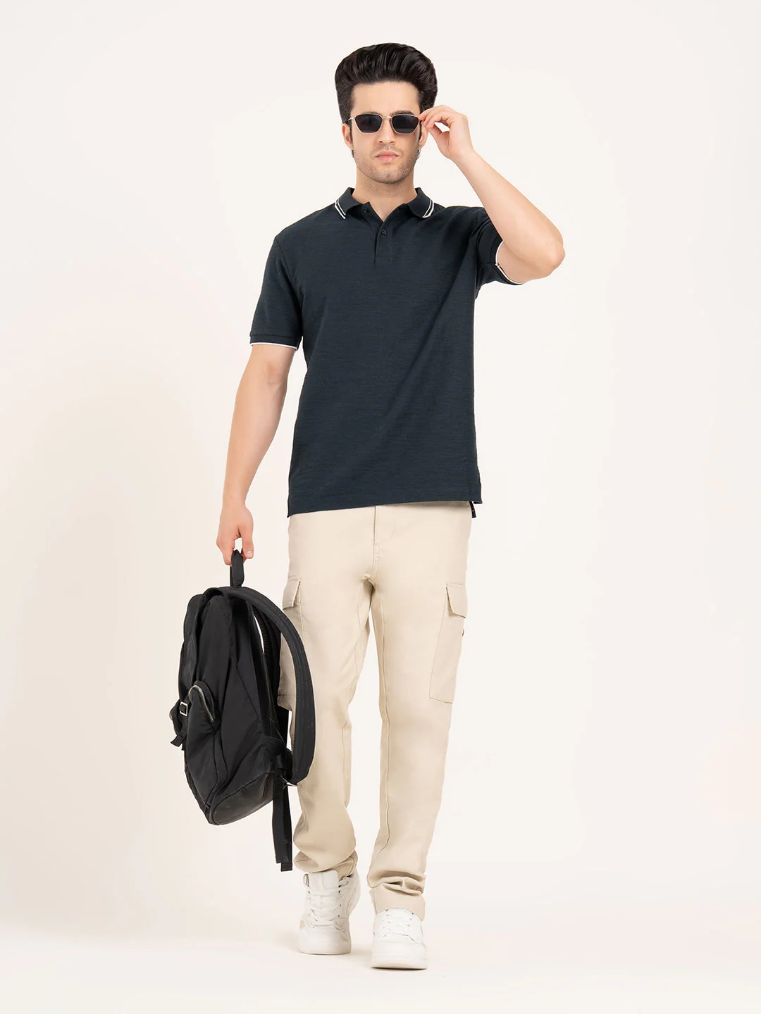 Menâ€™s Structured Cotton Polo T-Shirt - Image 7