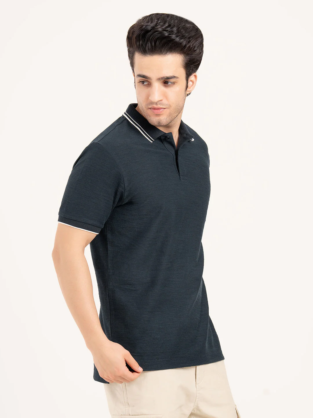 Menâ€™s Structured Cotton Polo T-Shirt - Image 8