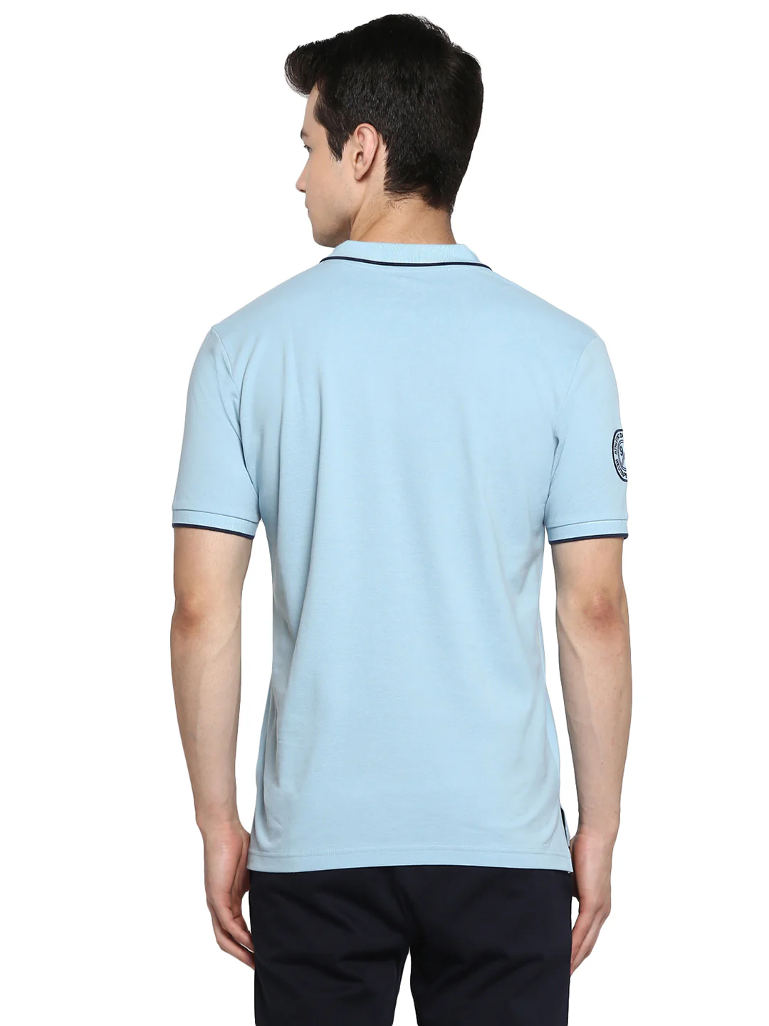 Mens Air Force Blue T Shirt - Image 5
