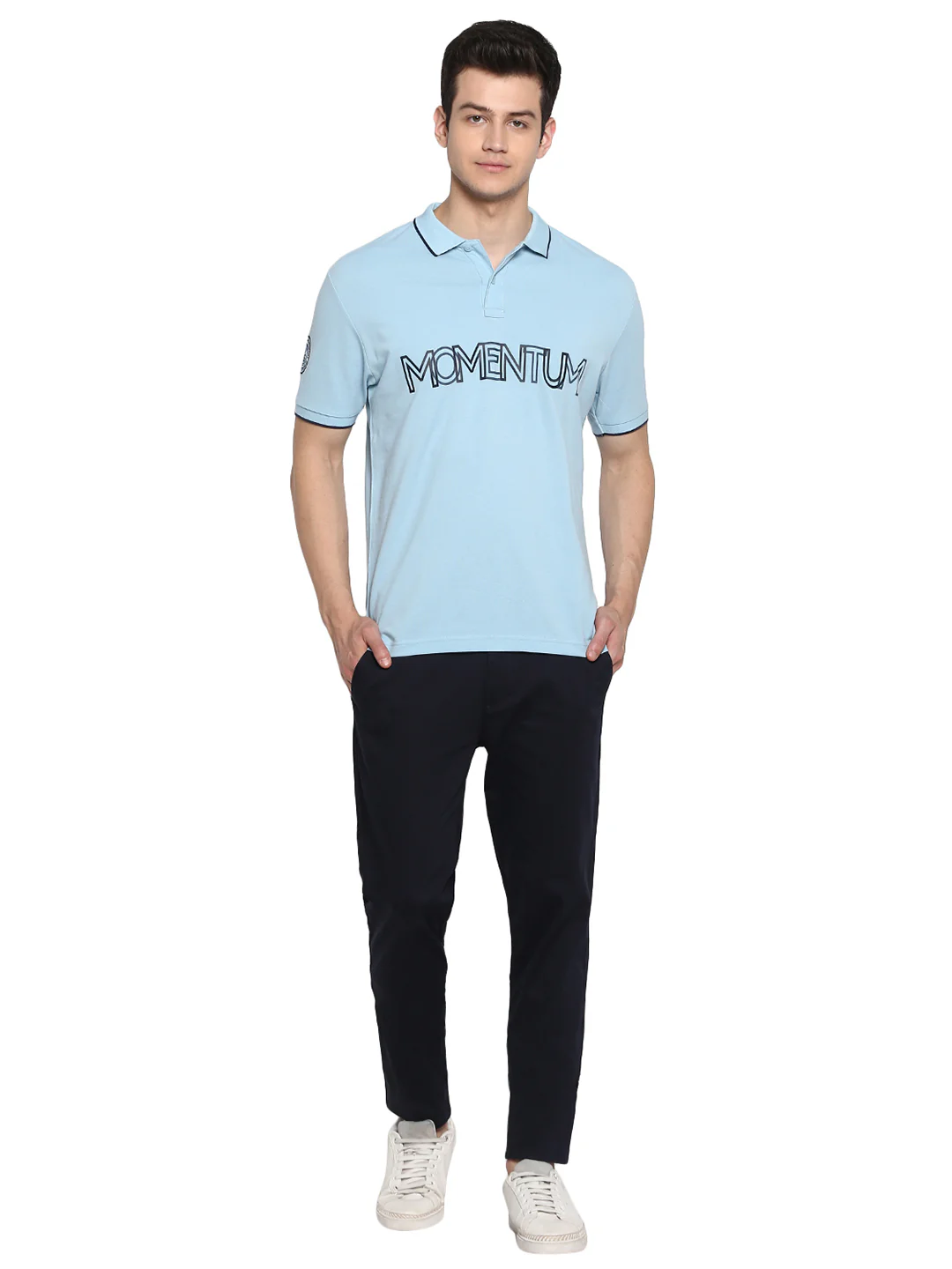 Mens Air Force Blue T Shirt - Image 6