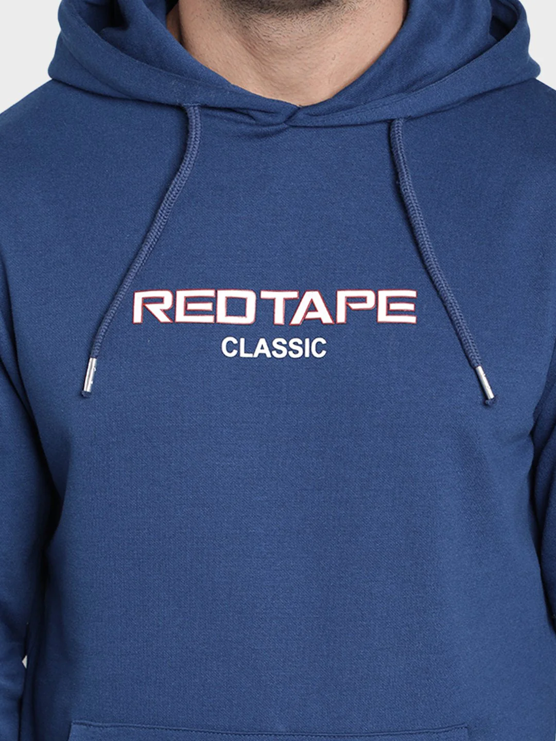 Men's Airforce Blue Graphic Print Cotton Polyester Sweatshirt - Image 4