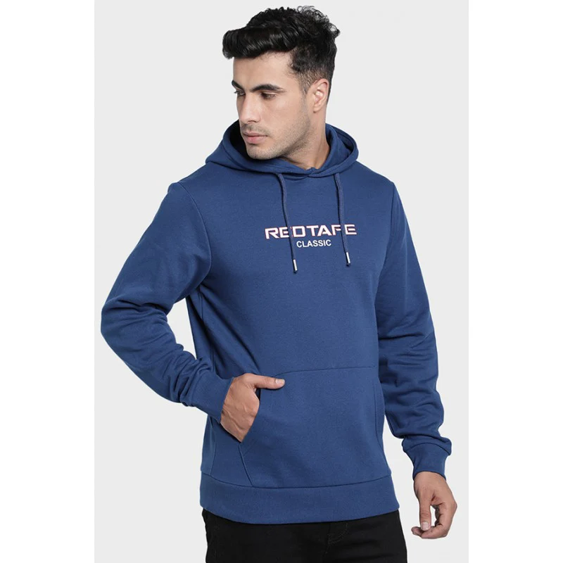 Mens Airforce Blue Hoodie - Image 3