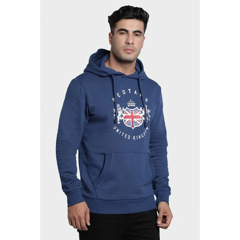 Mens Airforce Blue Hoodie - Image 3