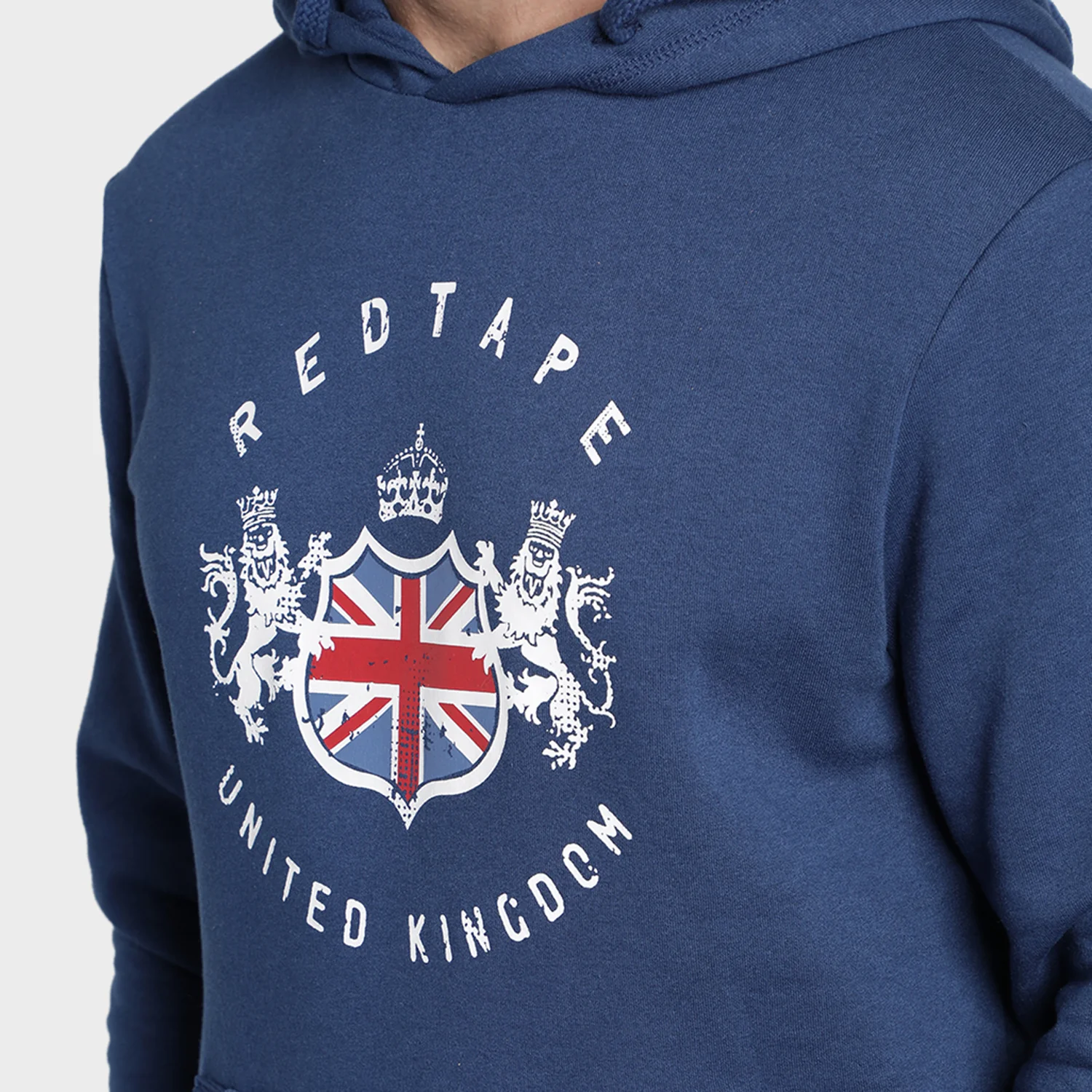 Mens Airforce Blue Hoodie - Image 4