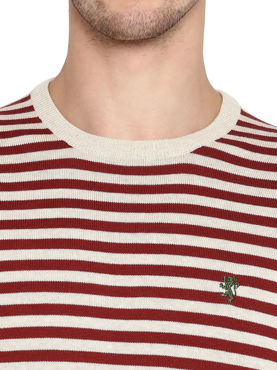 Mens Beige Brown Sweater - Image 7