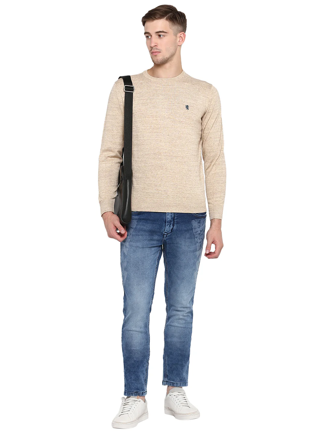 Mens Beige Sweater - Image 3