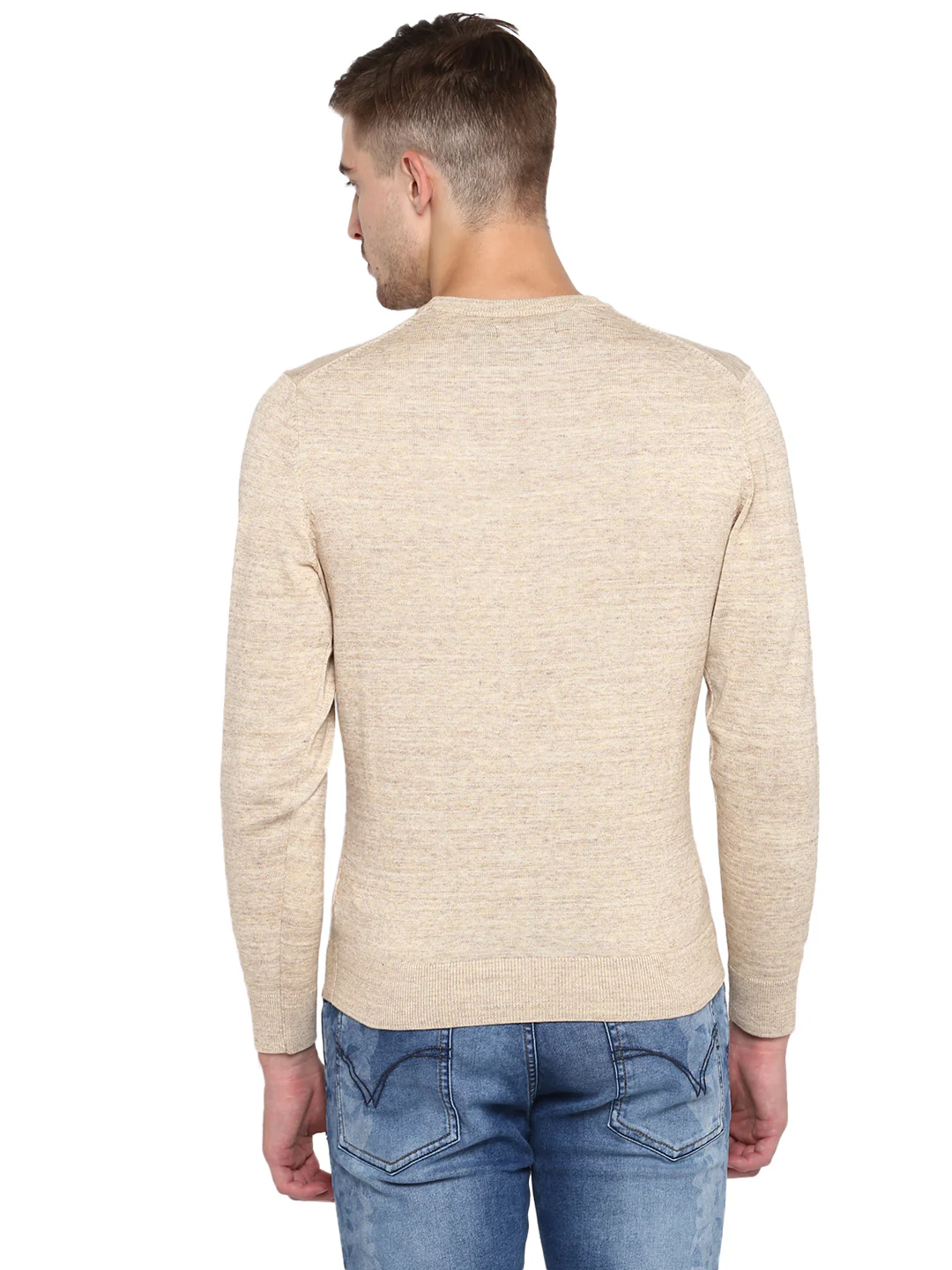 Mens Beige Sweater - Image 4