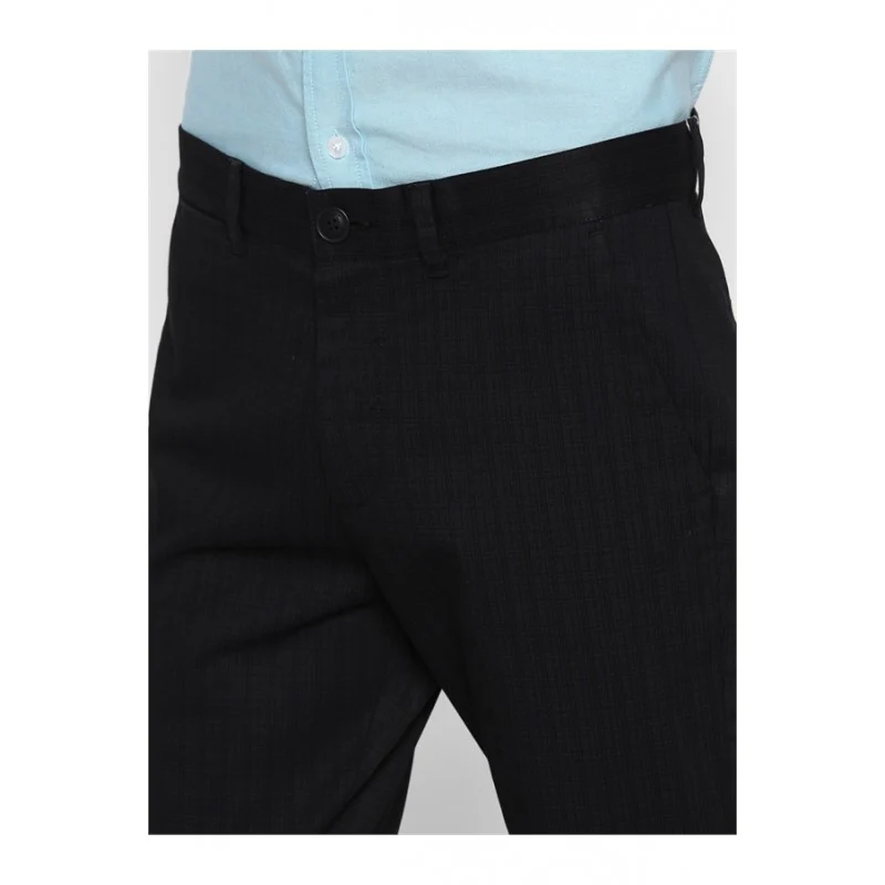 Men's Black Check Jogger - Image 2