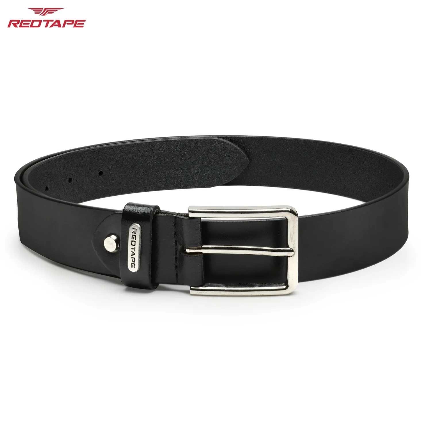 Men's Black Formal Leather Belt - Image 4