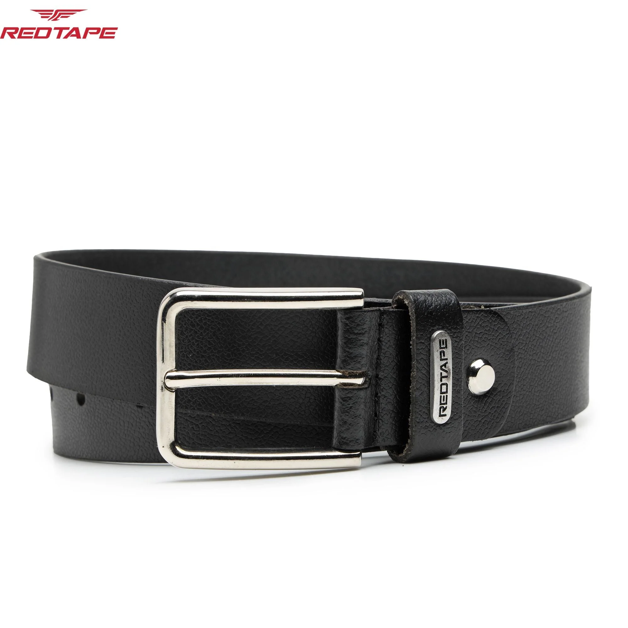 Men's Black Formal Leather Belt - Image 4