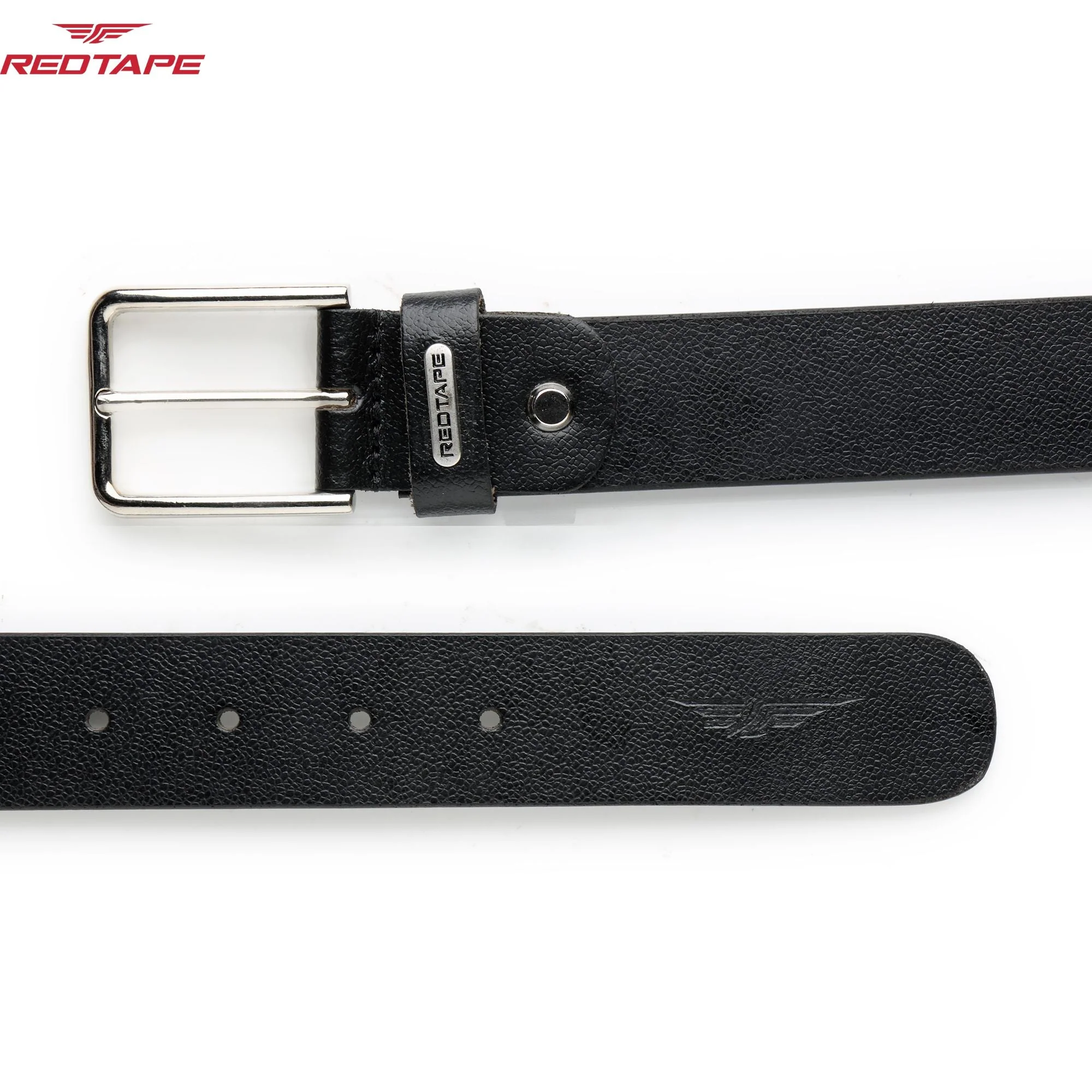 Men's Black Formal Leather Belt - Image 5