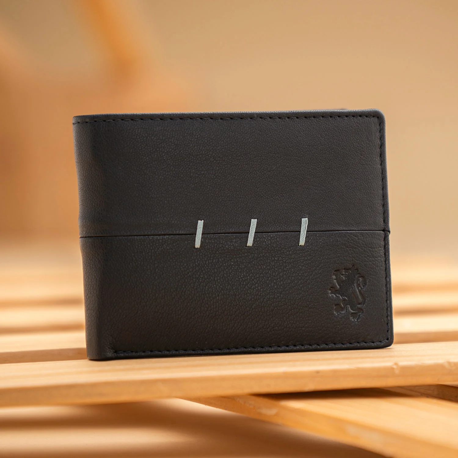 Men's Black Genuine Leather Wallet and Belt Gift Combo Set - Image 5