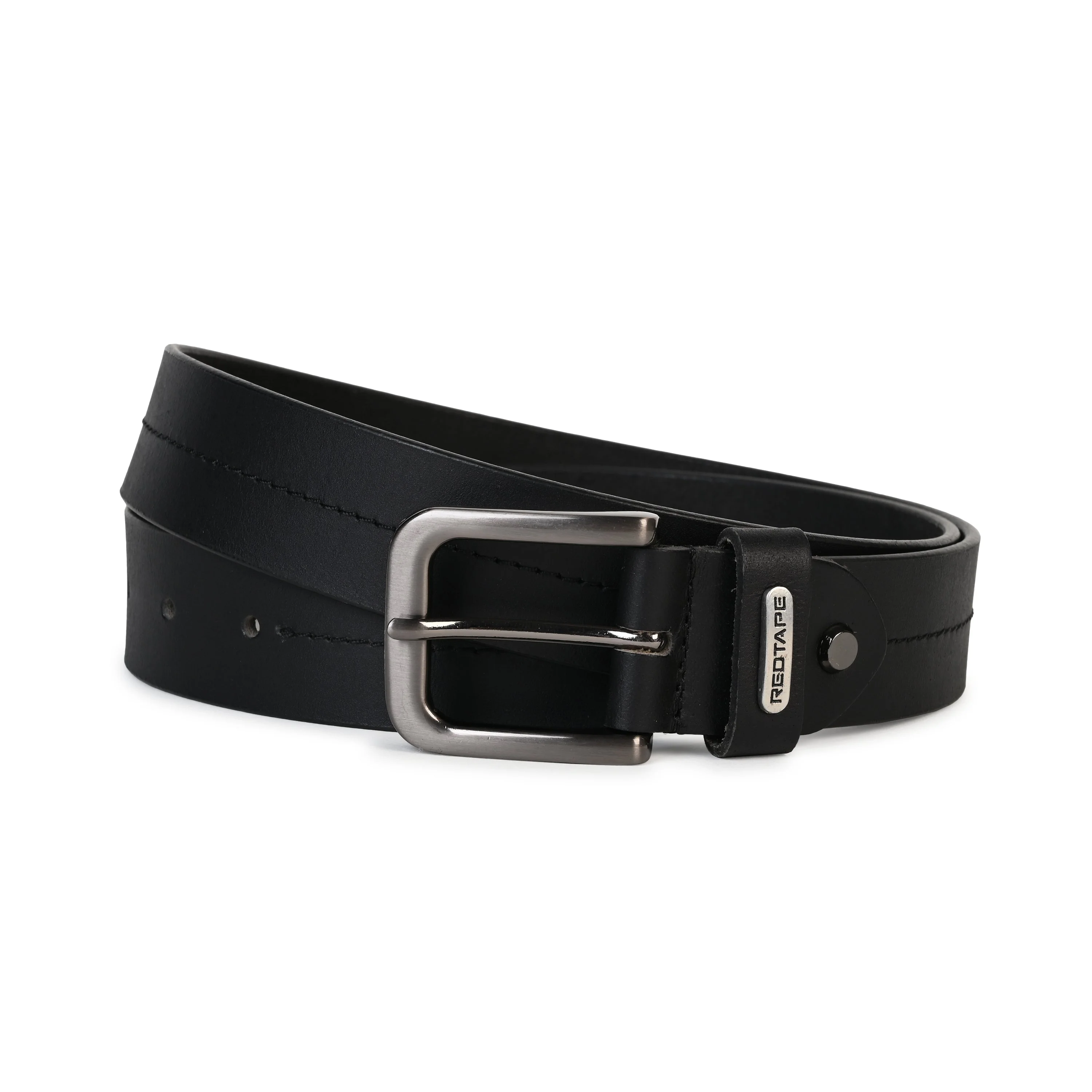 Men's Black Genuine Leather Wallet and Belt Gift Set - Image 4