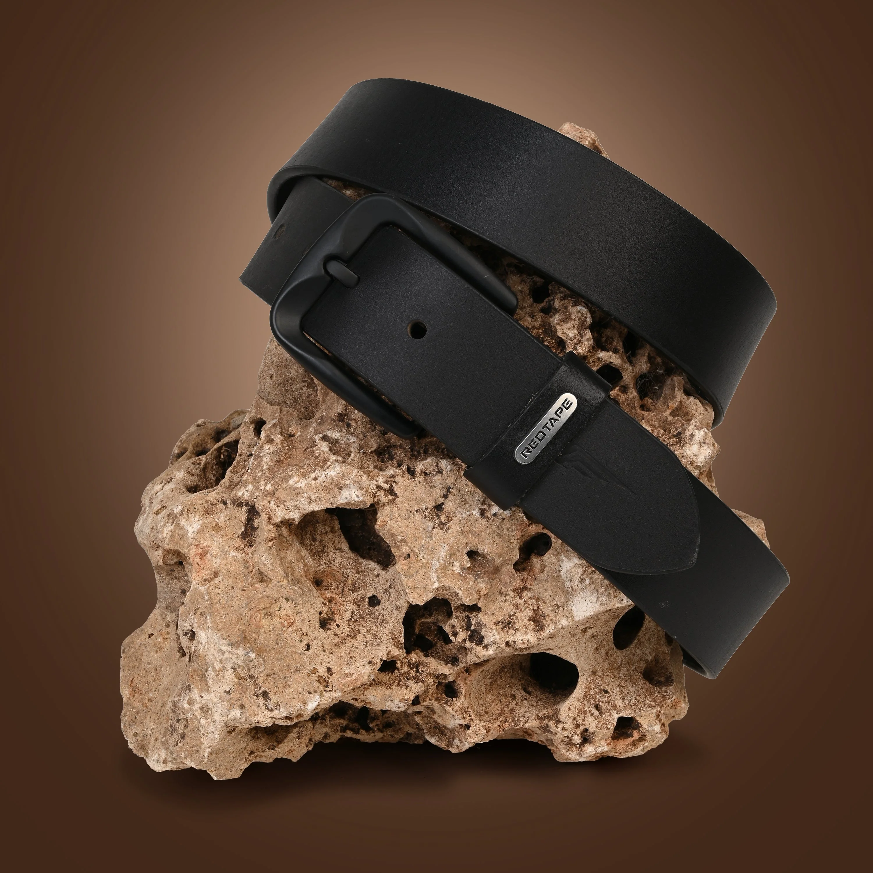 Men's Black Genuine Leather Wallet & Belt Combo Gift Set - Image 3