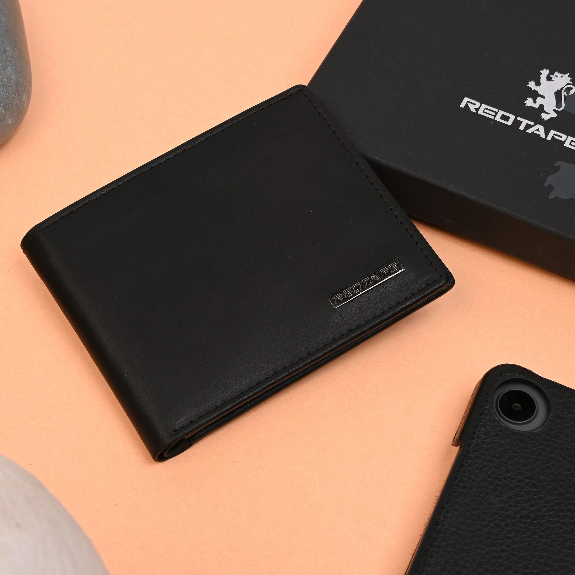 Men's Black Genuine Leather Wallet & Belt Combo Gift Set - Image 5