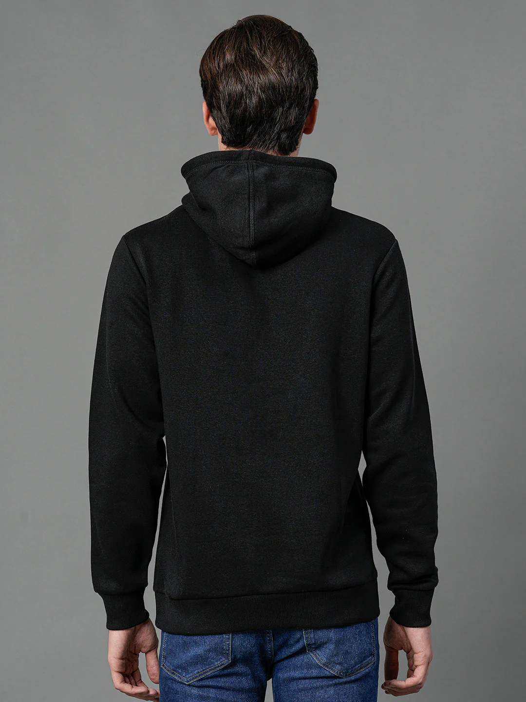 Men's Black Graphic Print Hoodie - Image 3