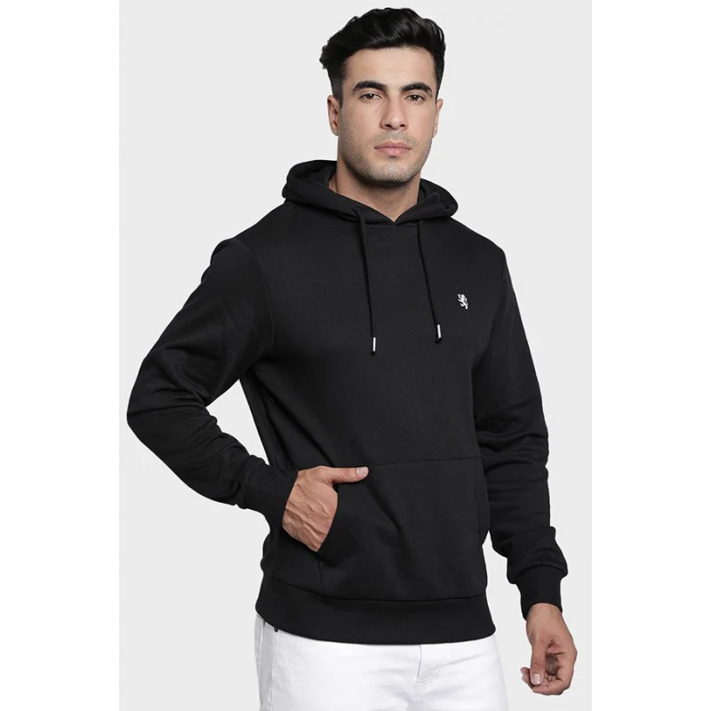Mens Black Hoodie - Image 2