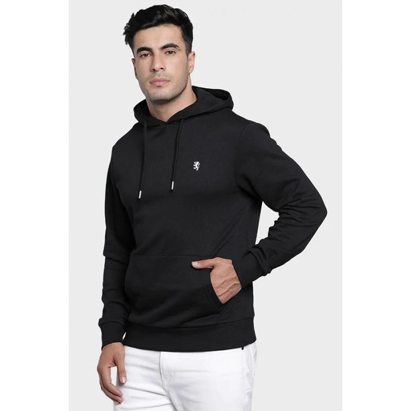 Mens Black Hoodie - Image 3