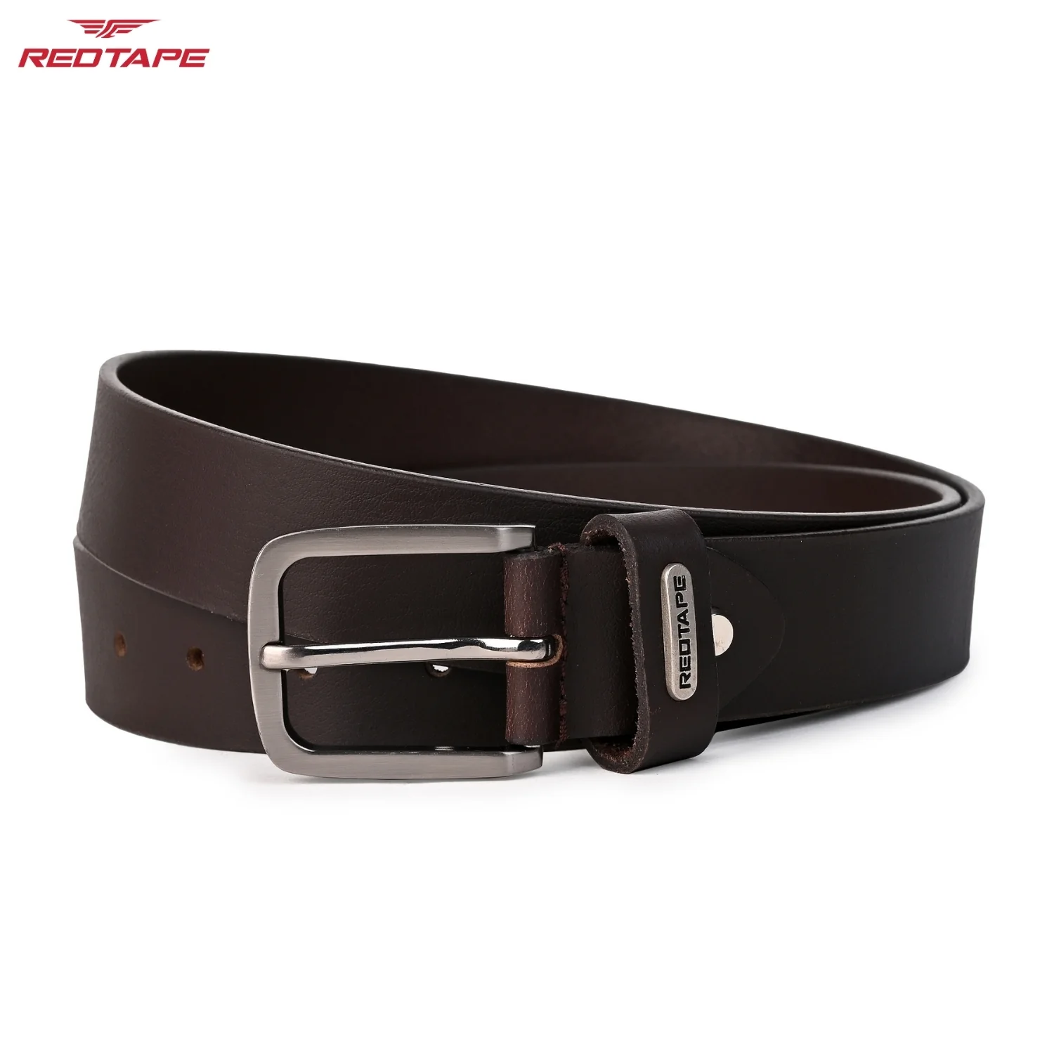 Men's Brown Leather Belt - Image 6