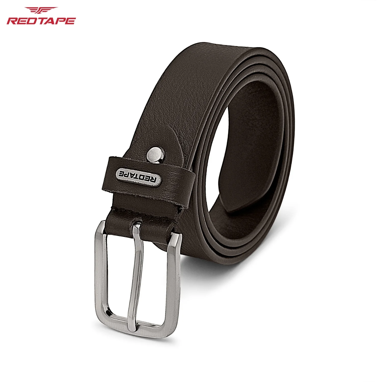 Men's Brown Leather Belt - Image 7