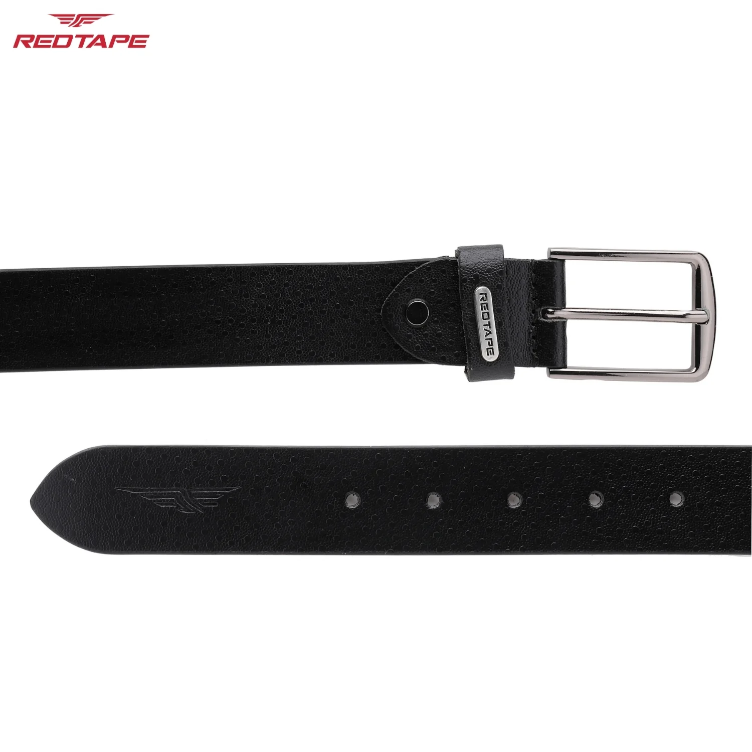 Men's Black Leather Belt - Image 6