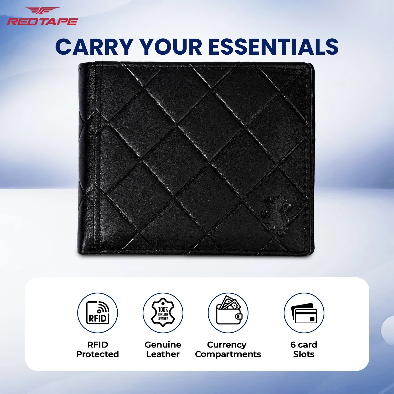 Men's Black Leather Wallet - Image 4