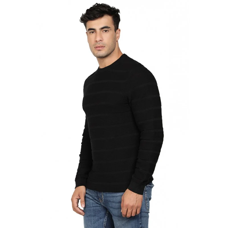 Mens Black Sweater - Image 2