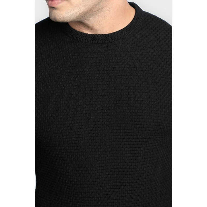 Mens Black Sweater - Image 4