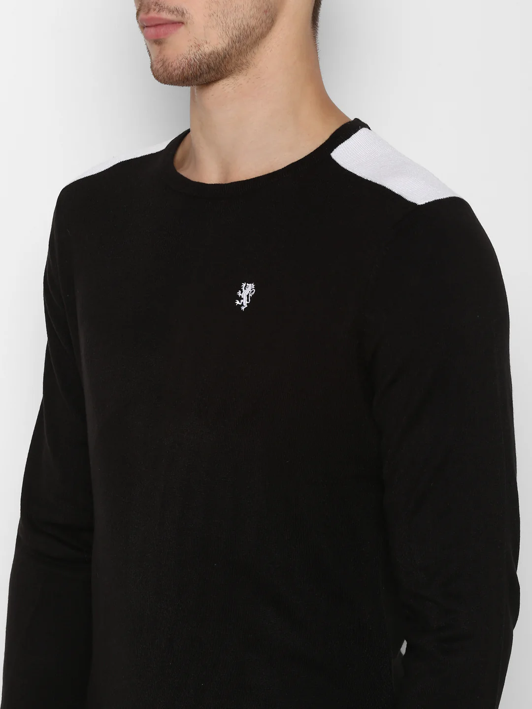 Men's Black Acrlic Sweater - Image 3