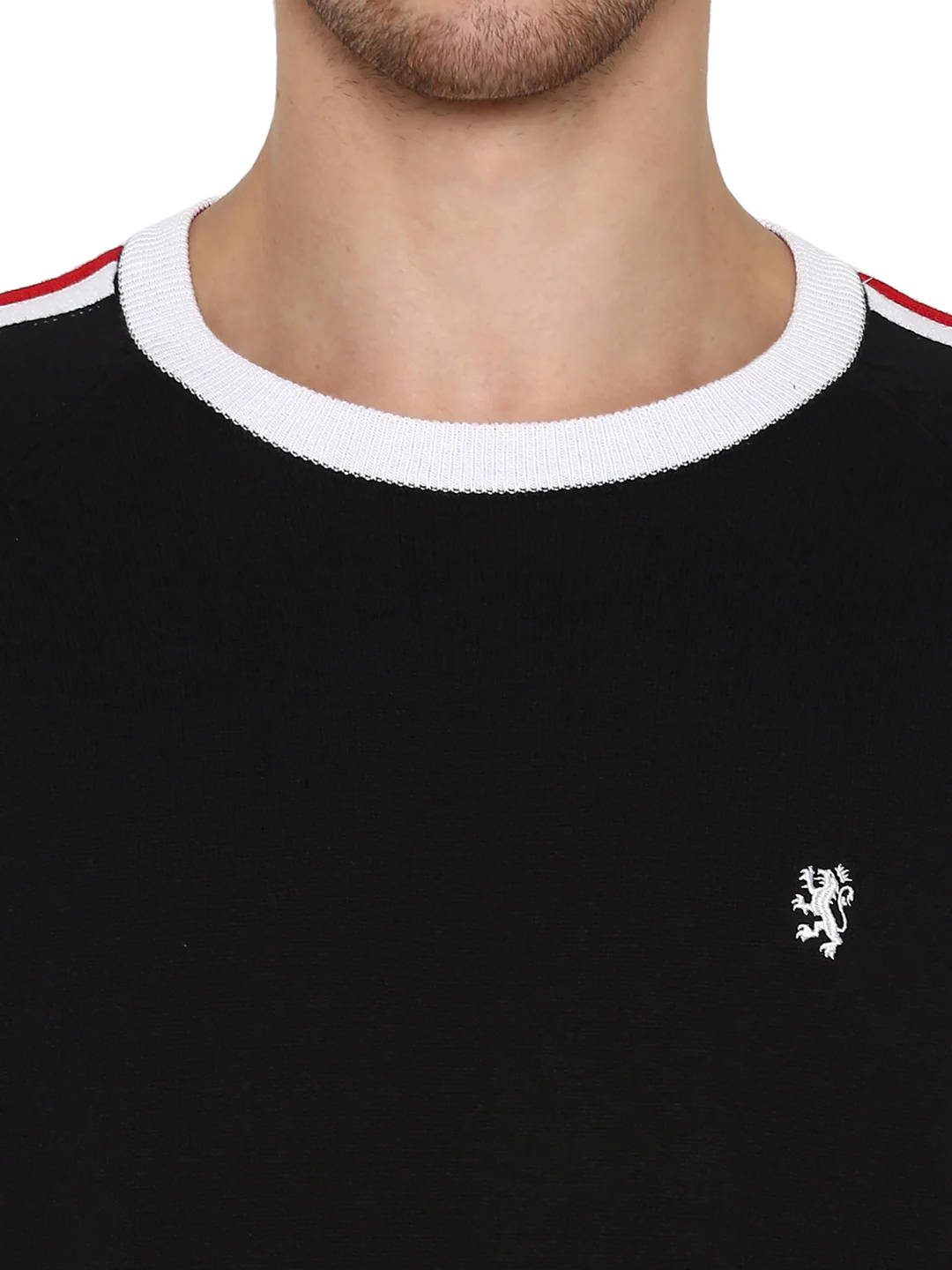 Mens Black Cotton Sweater - Image 7