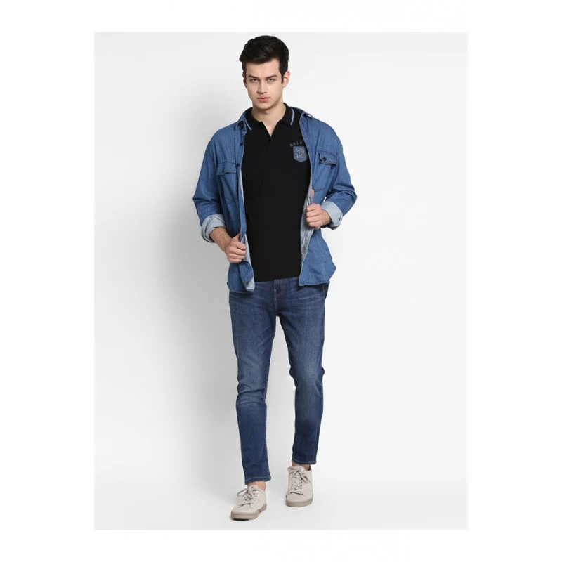 Mens Black T Shirt - Image 2