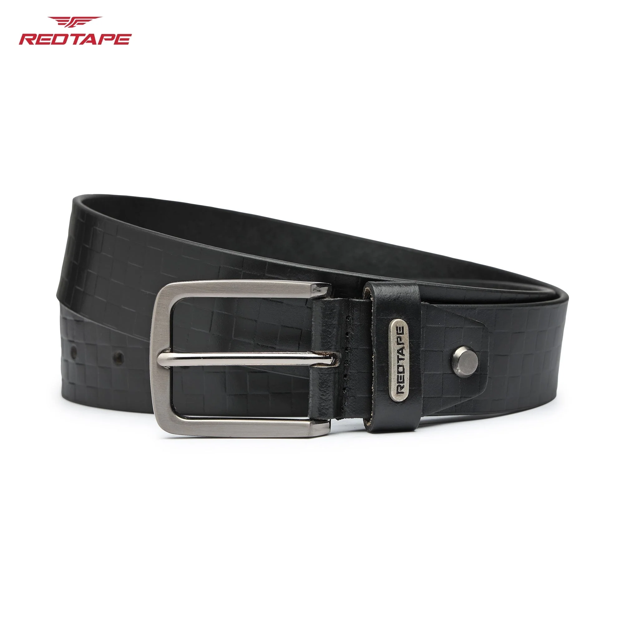 Men's Black Formal Leather Belt - Image 4
