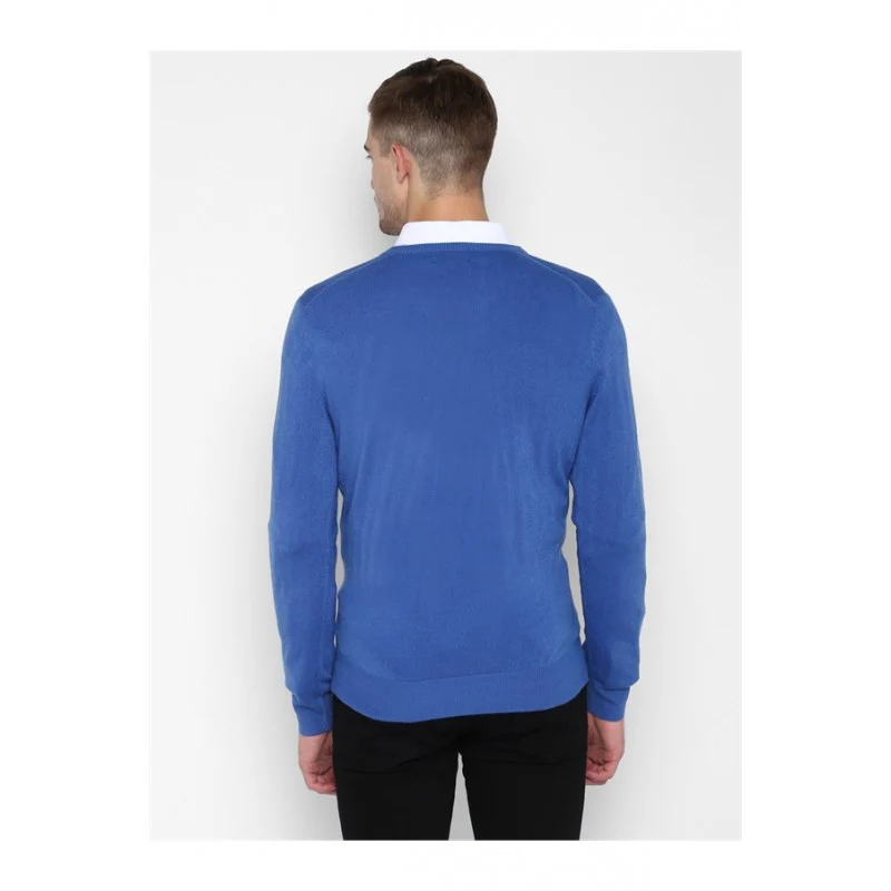 Mens Blue Sweater - Image 4