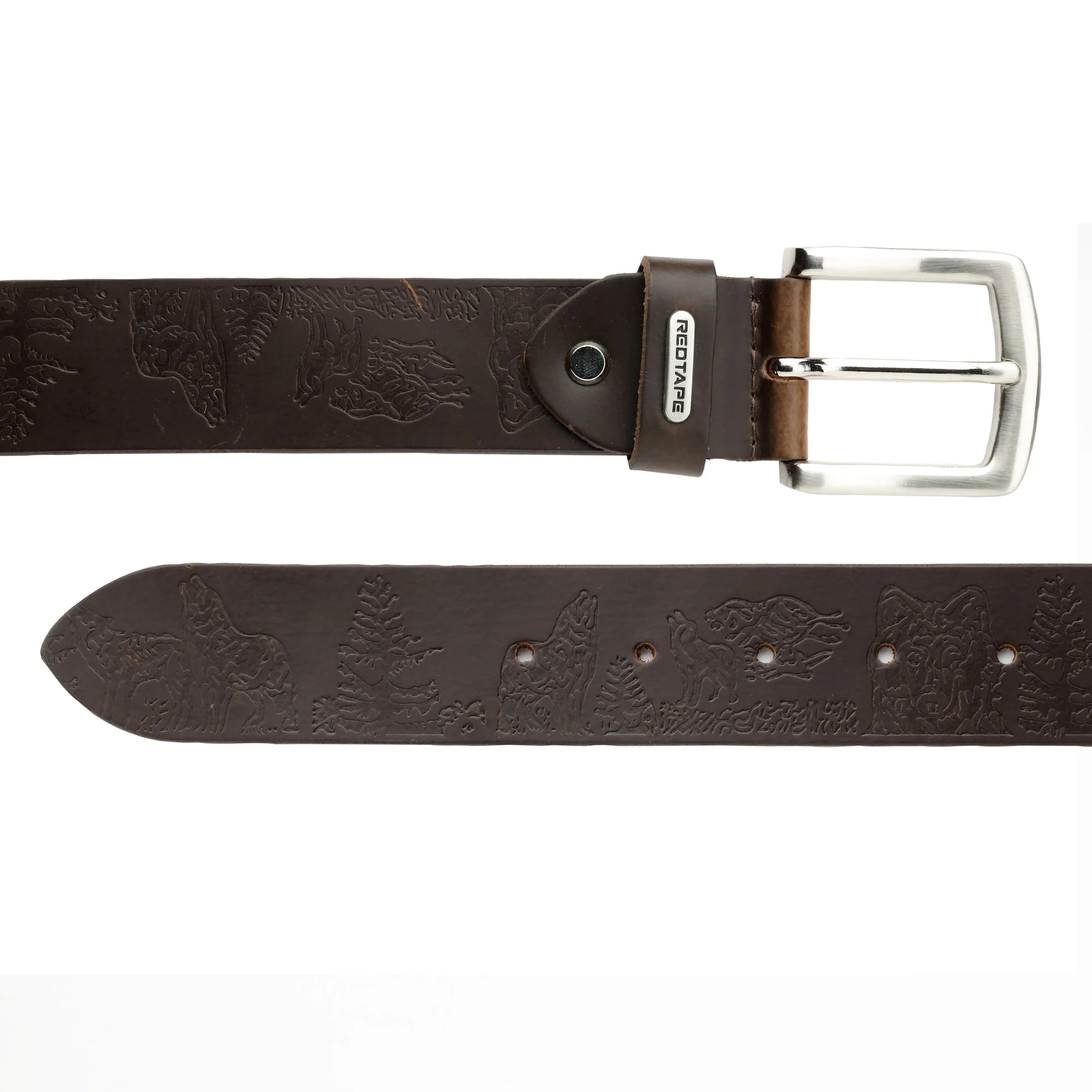 Men's Brown Genuine Leather Wallet and Belt Combo Gift Set - Image 4