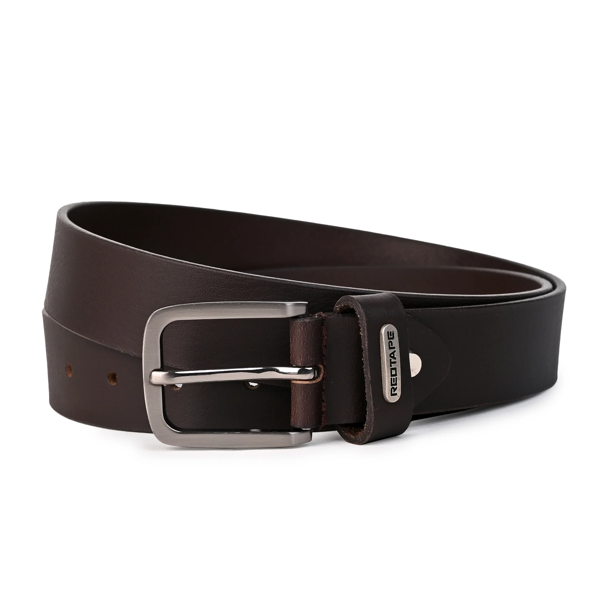 Men's Brown Genuine Leather Wallet & Belt Combo Gift Set - Image 4