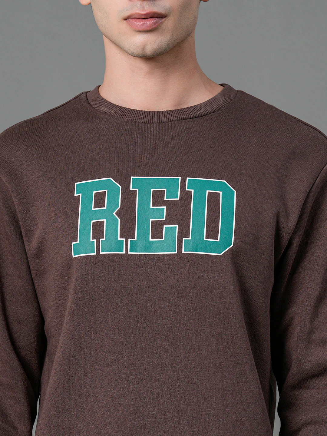 Men's Brown Graphic Print Sweatshirt - Image 4
