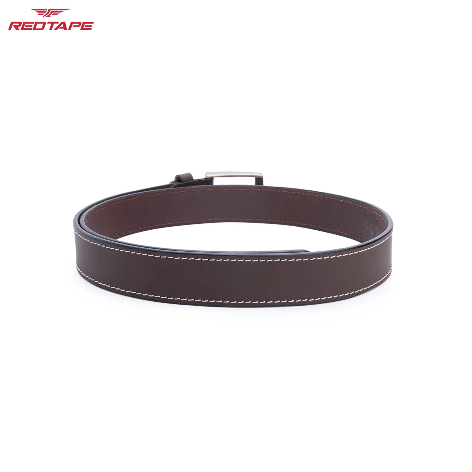 Men's Brown Leather Belt - Image 6