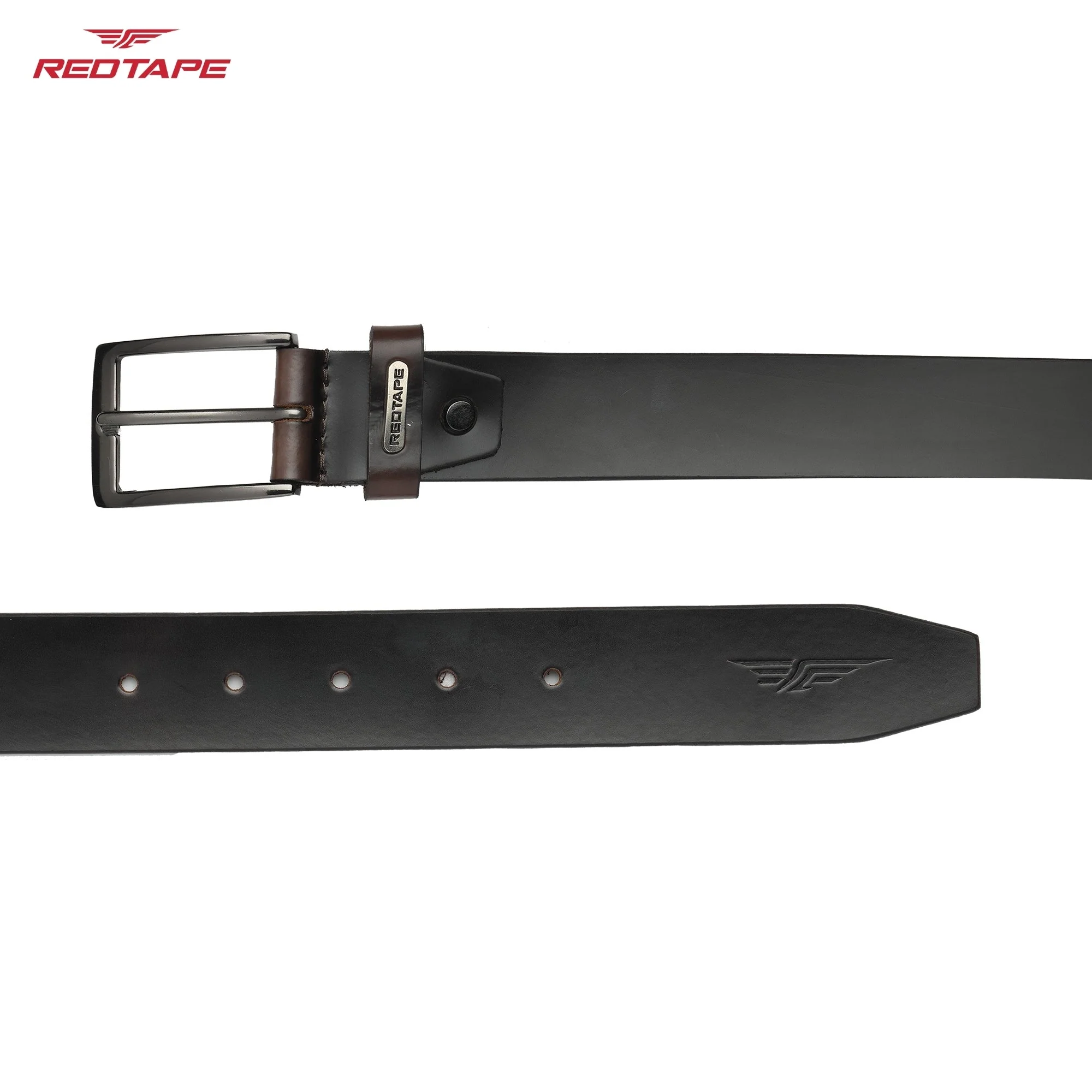 Men's Brown Leather Belt - Image 5