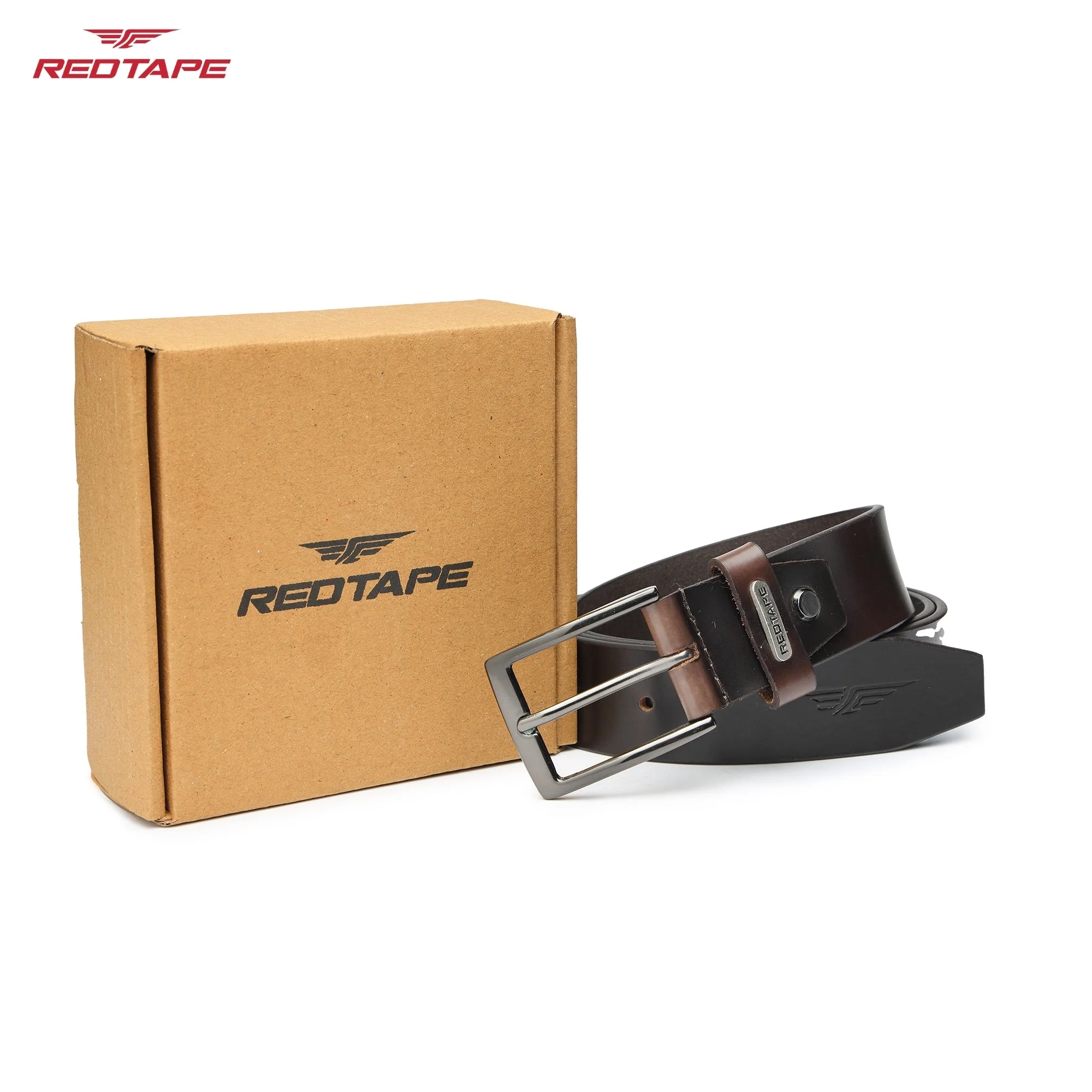 Men's Brown Leather Belt - Image 8