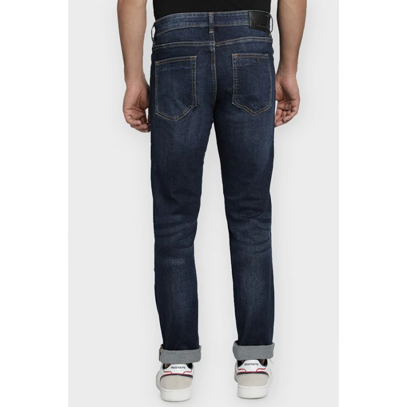 Mens Dark Blue Denim Jeans - Image 5