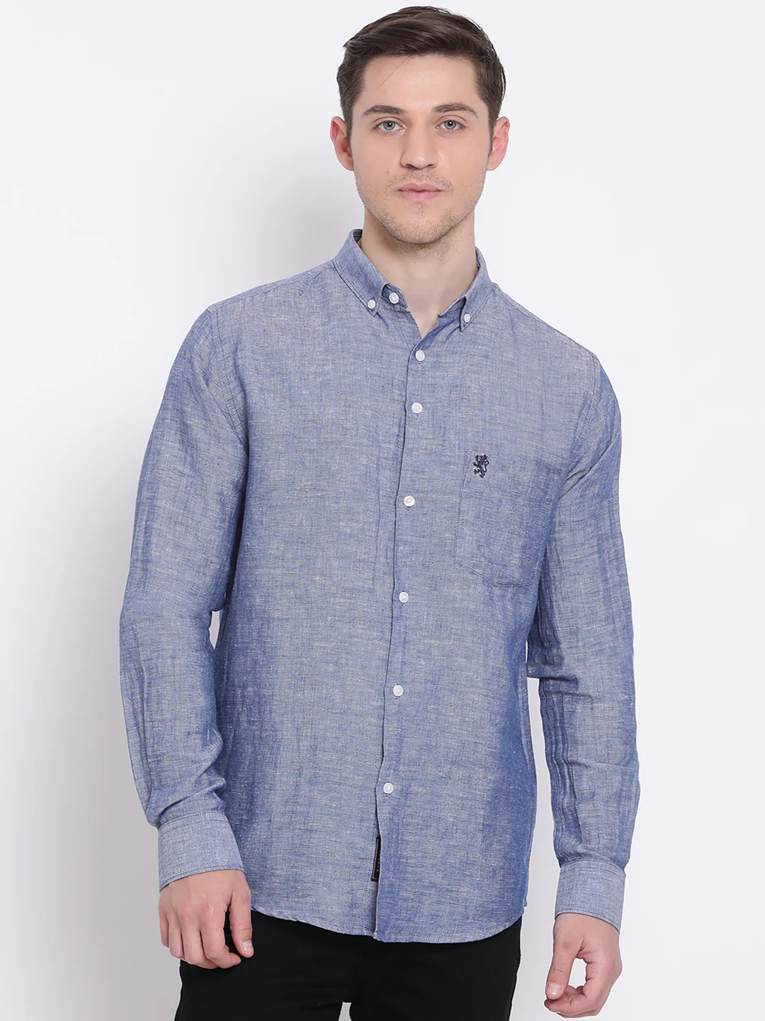 Men's Dark Blue Shirt - Image 2