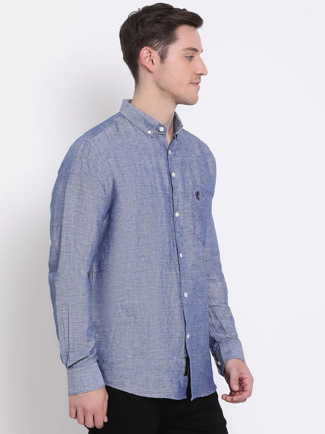 Men's Dark Blue Shirt - Image 4