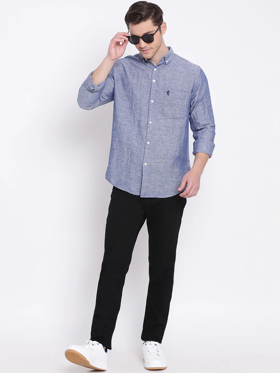 Men's Dark Blue Shirt - Image 6