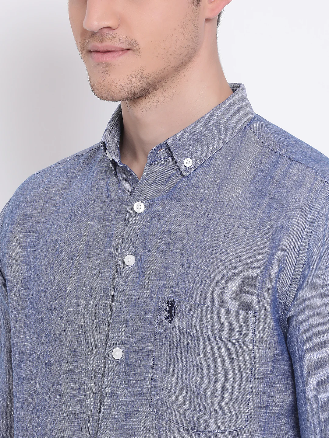 Men's Dark Blue Shirt - Image 7