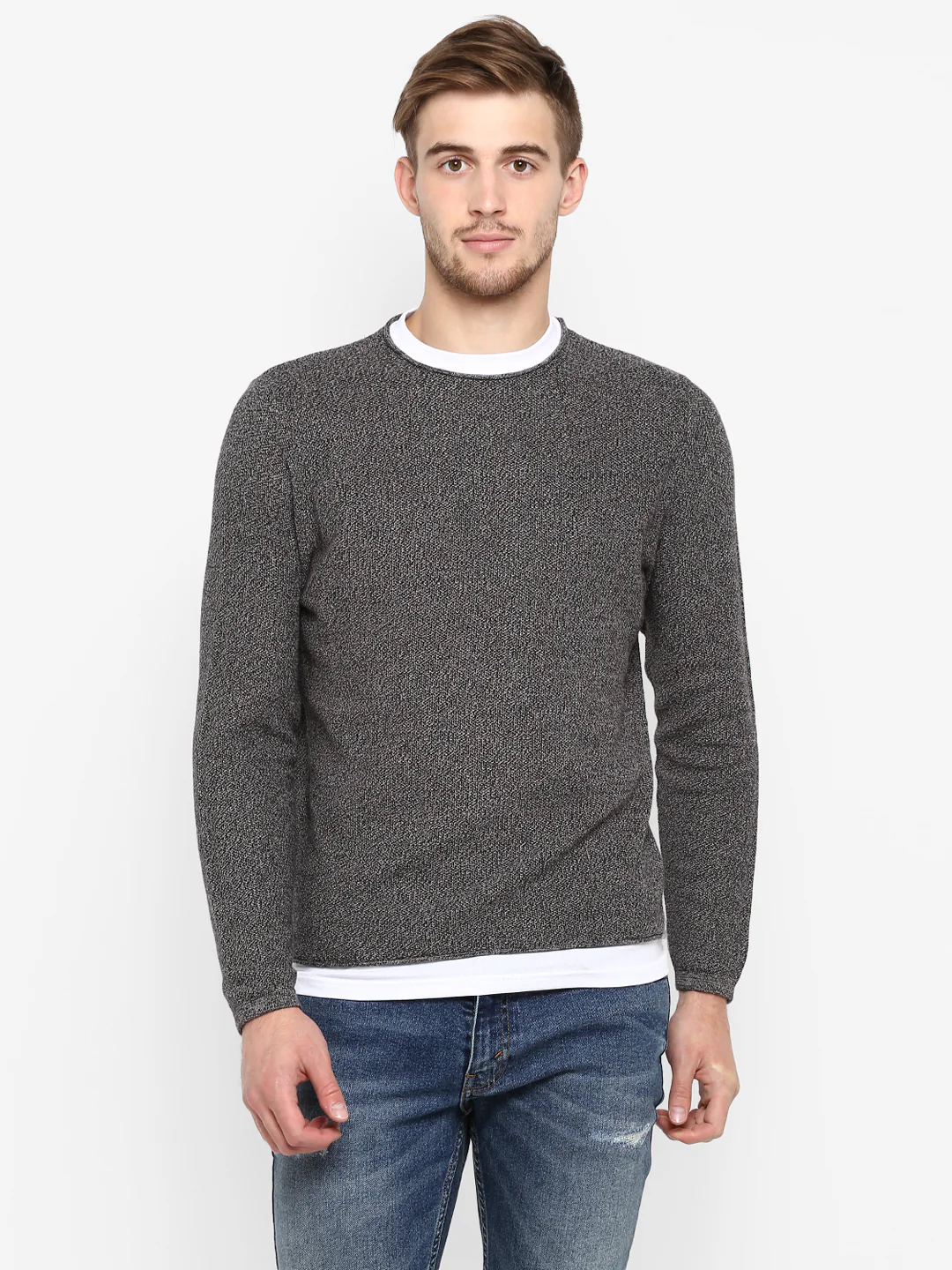 Mens Dark Grey Sweater - Image 2
