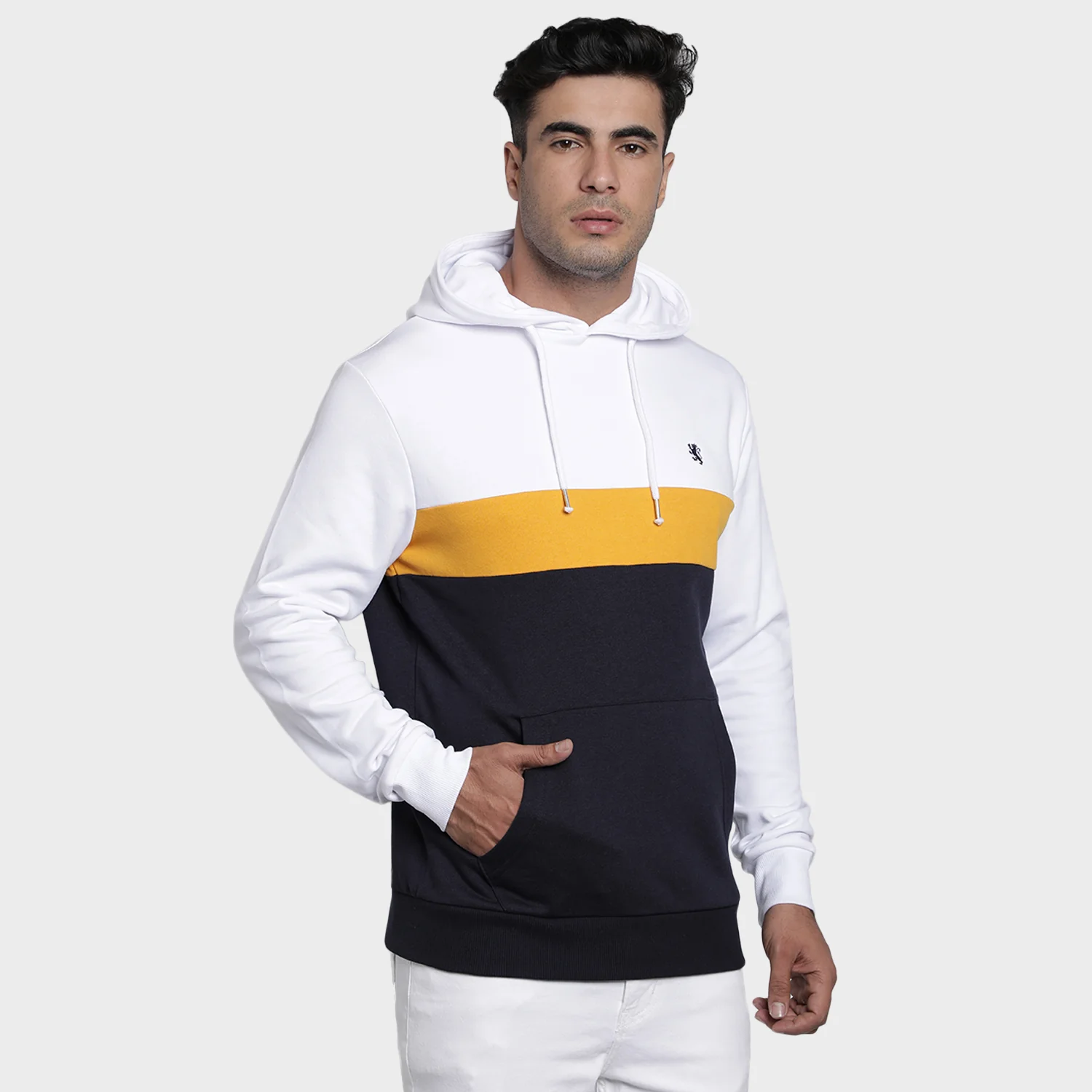 Mens Dark Navy Hoodie - Image 3