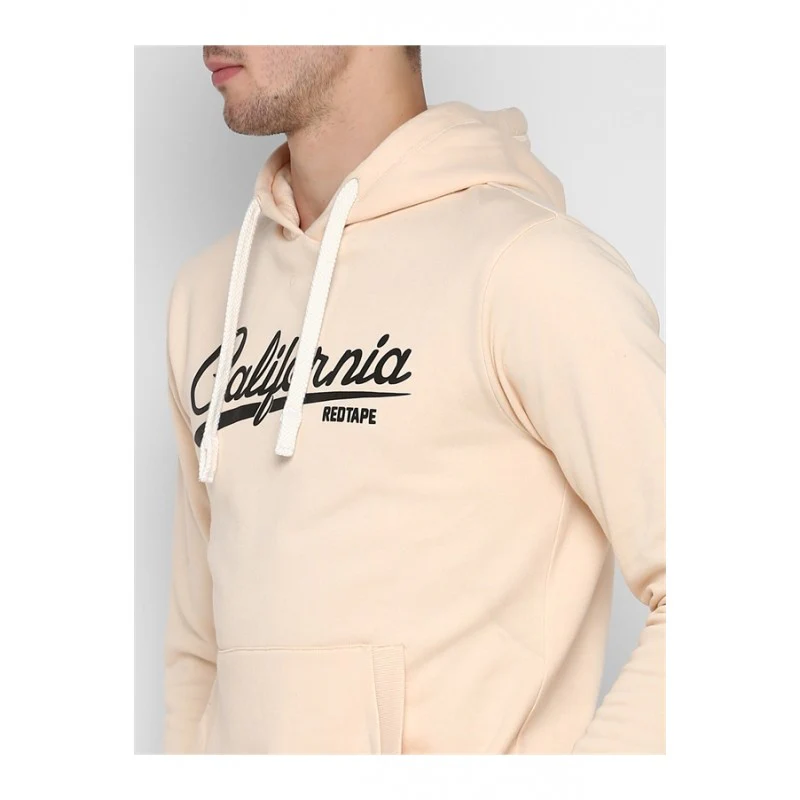 Mens Ecru Hoodie - Image 2