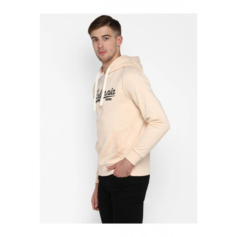Mens Ecru Hoodie - Image 3